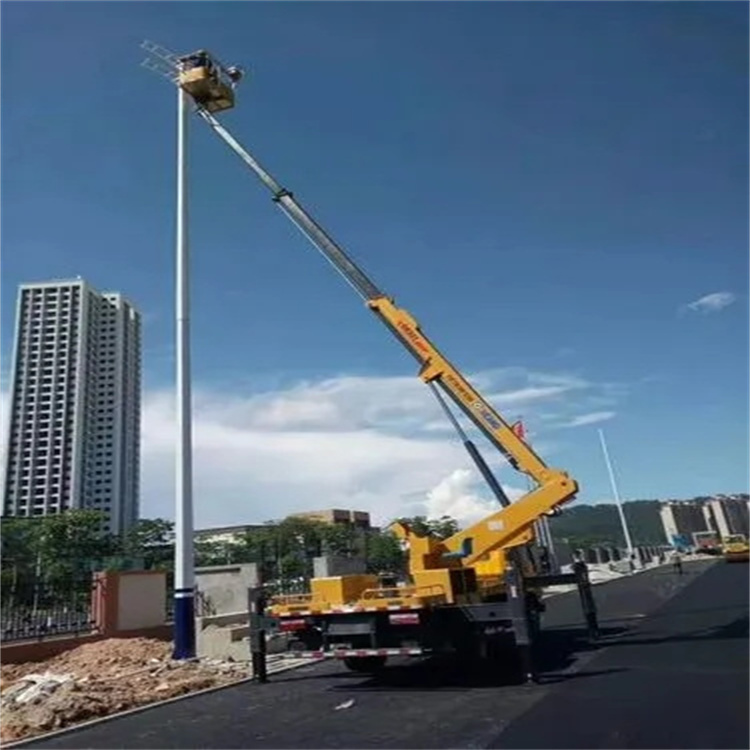 汝南维修路灯的曲臂升降车出租