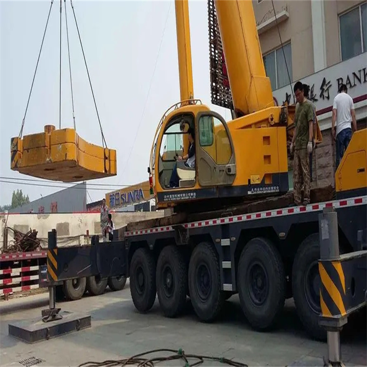 汝南当地吊车出租|机器吊装|75吨|工厂搬迁服务